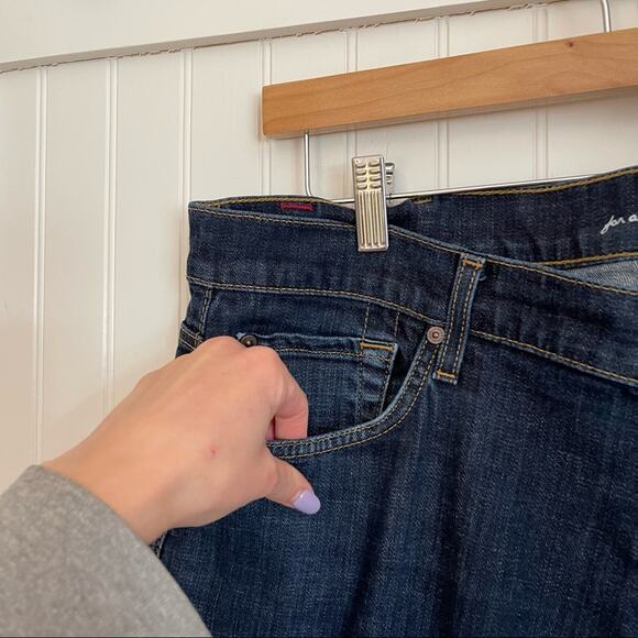 7 For All Mankind Carsen Easy Straight Jeans 38 - Picture 8 of 8